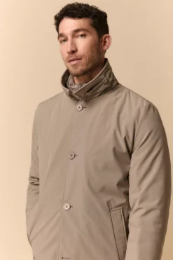 Impermeabile Invernale con Corpetto Staccabile - GRIGIO
