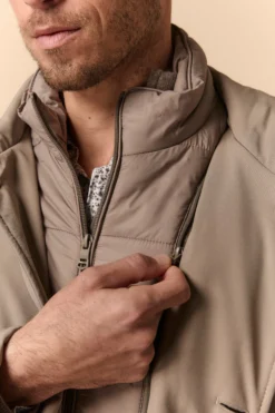 Impermeabile Invernale con Corpetto Staccabile - GRIGIO