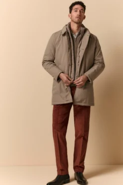 Impermeabile Invernale con Corpetto Staccabile - GRIGIO