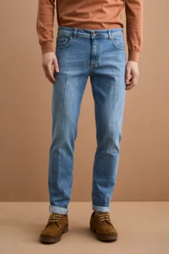 Jeans Cinque Tasche Slim Fit - DENIM CHIARO