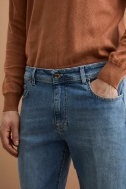 Jeans Cinque Tasche Slim Fit - DENIM CHIARO