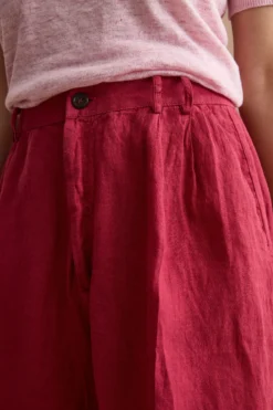 Jorts in Lino con Pinces - BORDEAUX