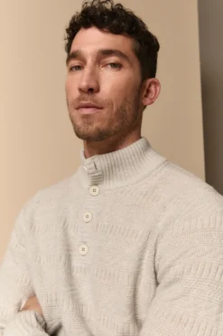Lupetto con bottoni in Lana Merino Extrafine - PERLA