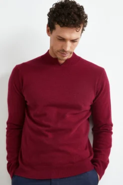 Lupetto con Spacco in Lana e Cashmere - VINACCIA