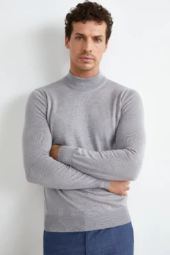Lupetto in Lana Merino - GRIGIO CHIARO