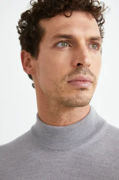 Lupetto in Lana Merino - GRIGIO CHIARO