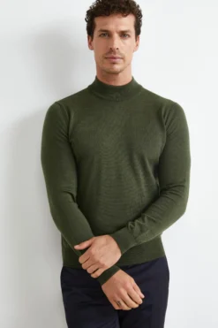 Lupetto in Lana Merino - VERDE MILITARE