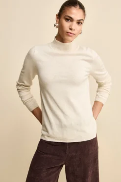 Lupetto in Seta e Cashmere - LATTE