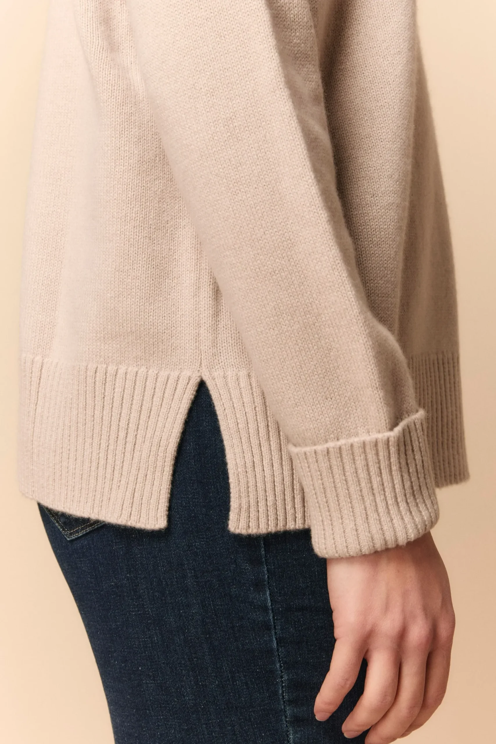 Maglia Barchetta in Cashmere - STUCCO