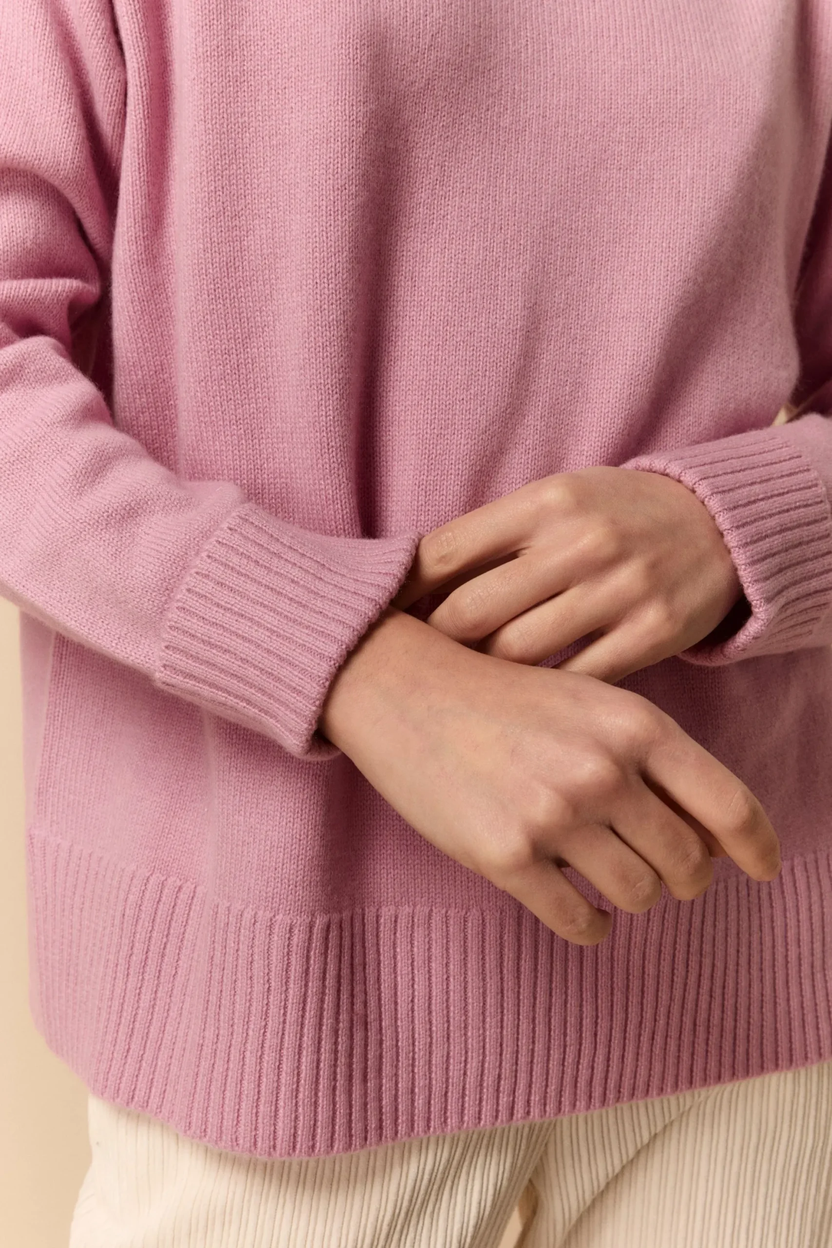 Maglia Barchetta in Cashmere - ROSA