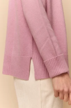 Maglia Barchetta in Cashmere - ROSA