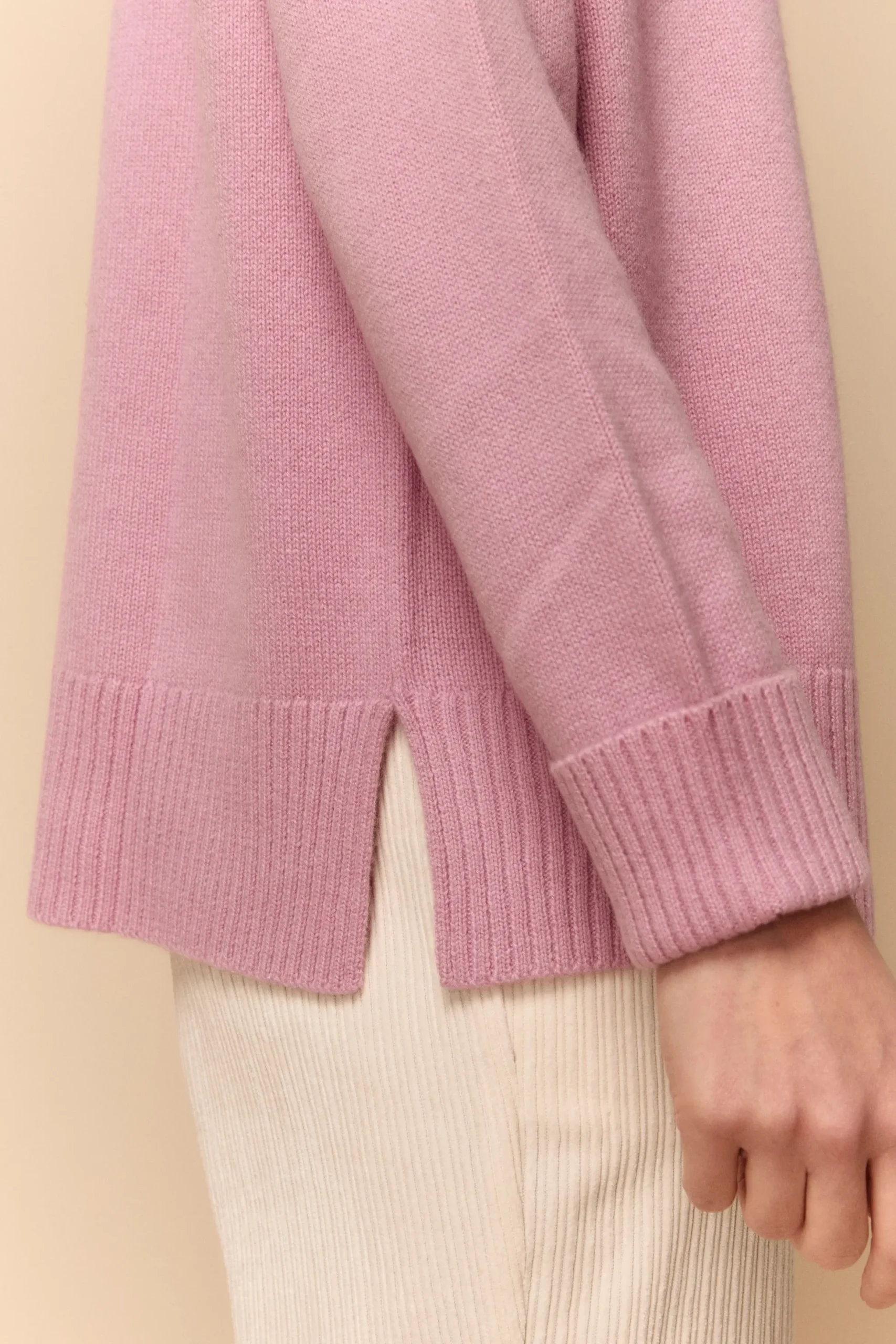 Maglia Barchetta in Cashmere - ROSA