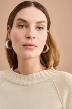 Maglia Barchetta in Cotone con Manica Raglan - VANIGLIA