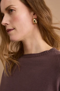 Maglia Barchetta in Cotone con Manica Raglan - TERRA