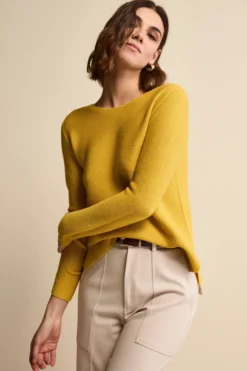 Maglia Barchetta in Lana Merino - CURRY