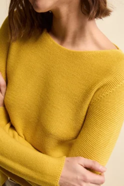 Maglia Barchetta in Lana Merino - CURRY