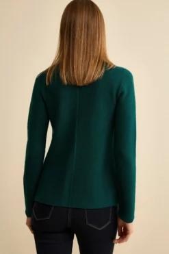 Maglia Barchetta in Lana Merino - VERDE