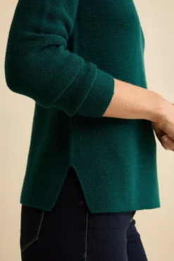 Maglia Barchetta in Lana Merino - VERDE