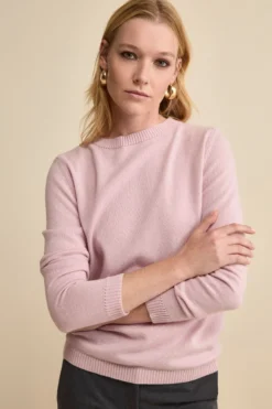 Maglia Barchetta in Puro Cashmere - ROSA