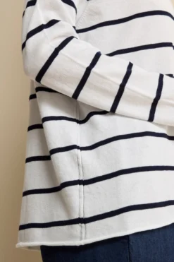 Maglia Barchetta Raglan in Cotone - RIGATO BIANCO/BLU