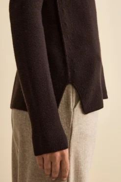 Maglia con Spacchi in Lana Merino - T.MORO