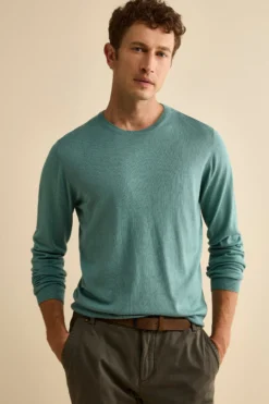 Maglia extrafine in seta e cashmere - VERDE