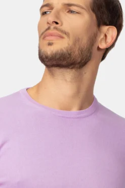 Maglia girocollo in cotone - GLICINE