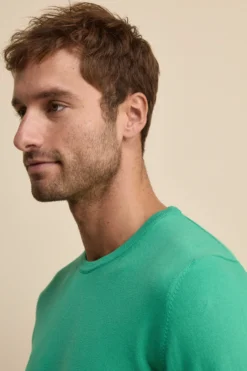 Maglia girocollo in cotone - MENTA