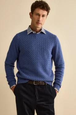 Maglia Girocollo in Lana a Trecce - AVIO