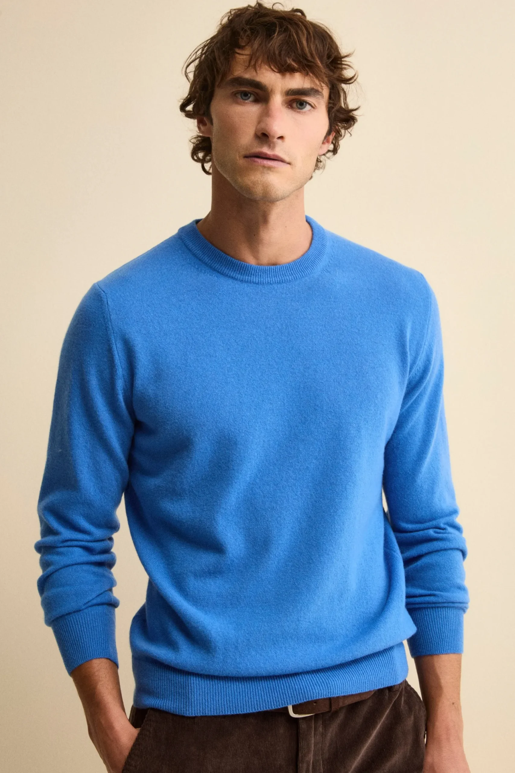 Maglia girocollo in lana - BLUETTE