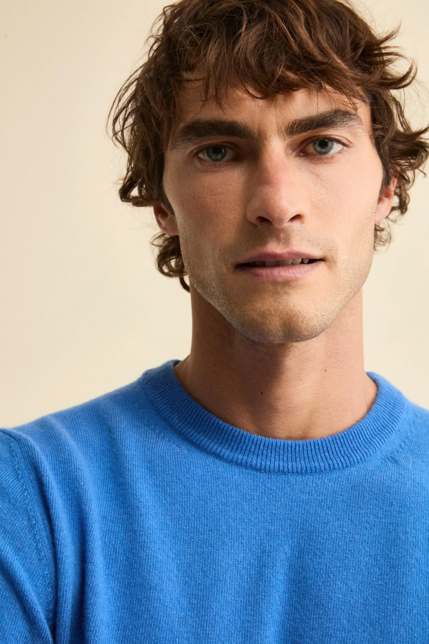 Maglia girocollo in lana - BLUETTE