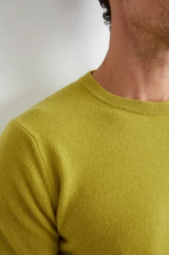 Maglia girocollo in lana - LIME
