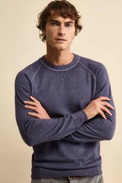 Maglia Girocollo Raglan in Lana Merino - JEANS