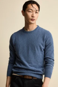 Maglia Girocollo Regular Fit in Lana Merino - JEANS