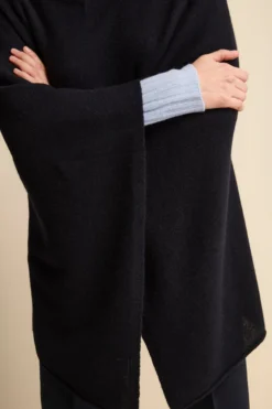 Mantella in cashmere da donna - BLU MARINE