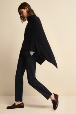 Mantella in cashmere da donna - BLU MARINE