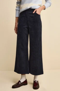 Pantalone Ampio in Velluto a Coste - BLU