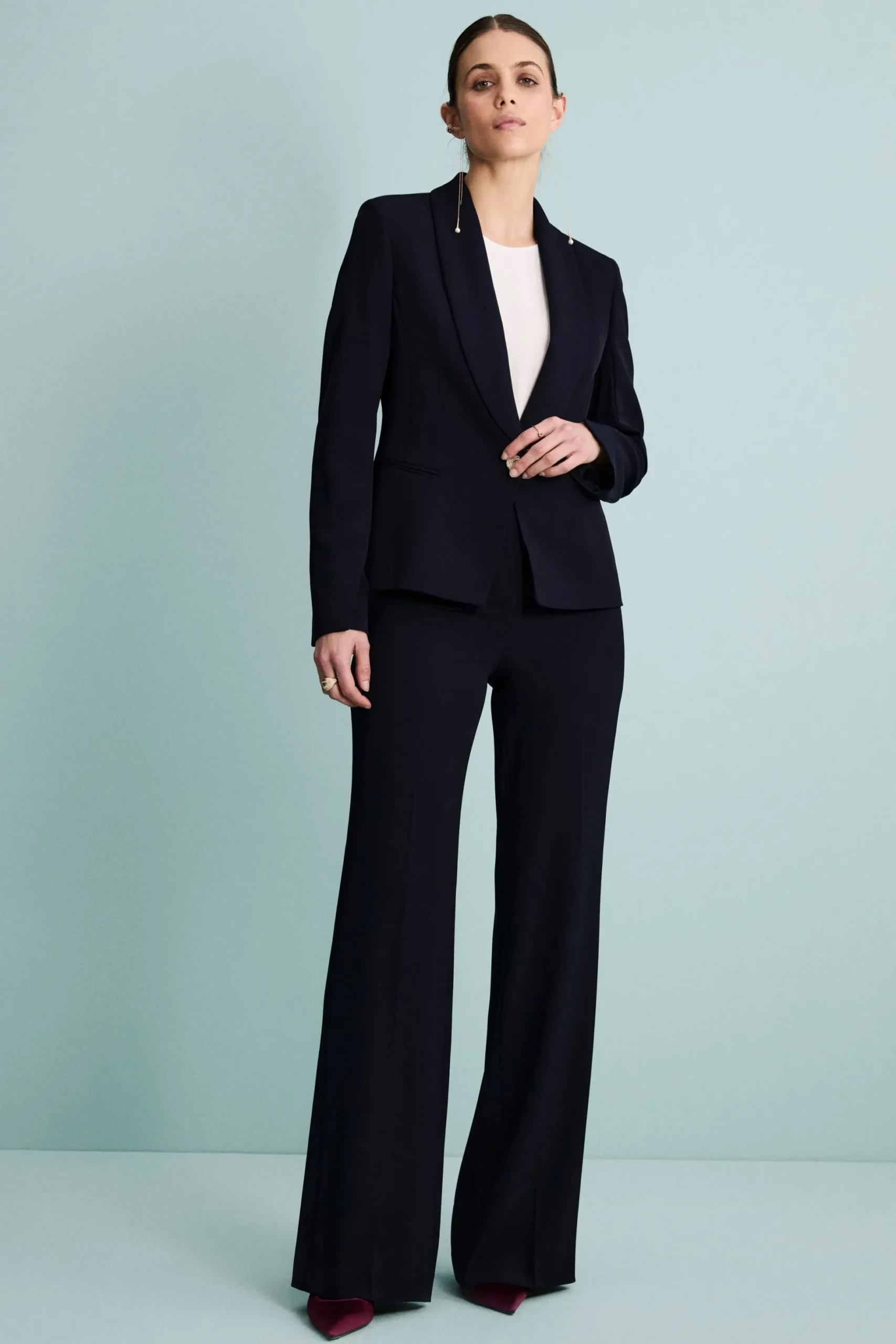 Pantalone a Palazzo con Fusciacca - BLU