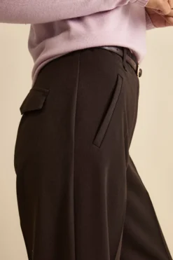 Pantalone a palazzo con piega - T.MORO