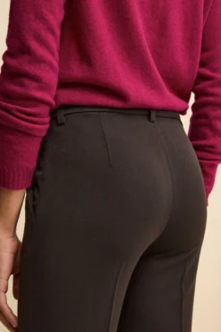Pantalone a Sigaretta con Pieghe e Risvolto - T.MORO