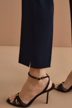 Pantalone a Sigaretta da Cerimonia in Cady - BLU