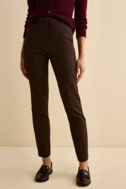 Pantalone a sigaretta - MARRONE