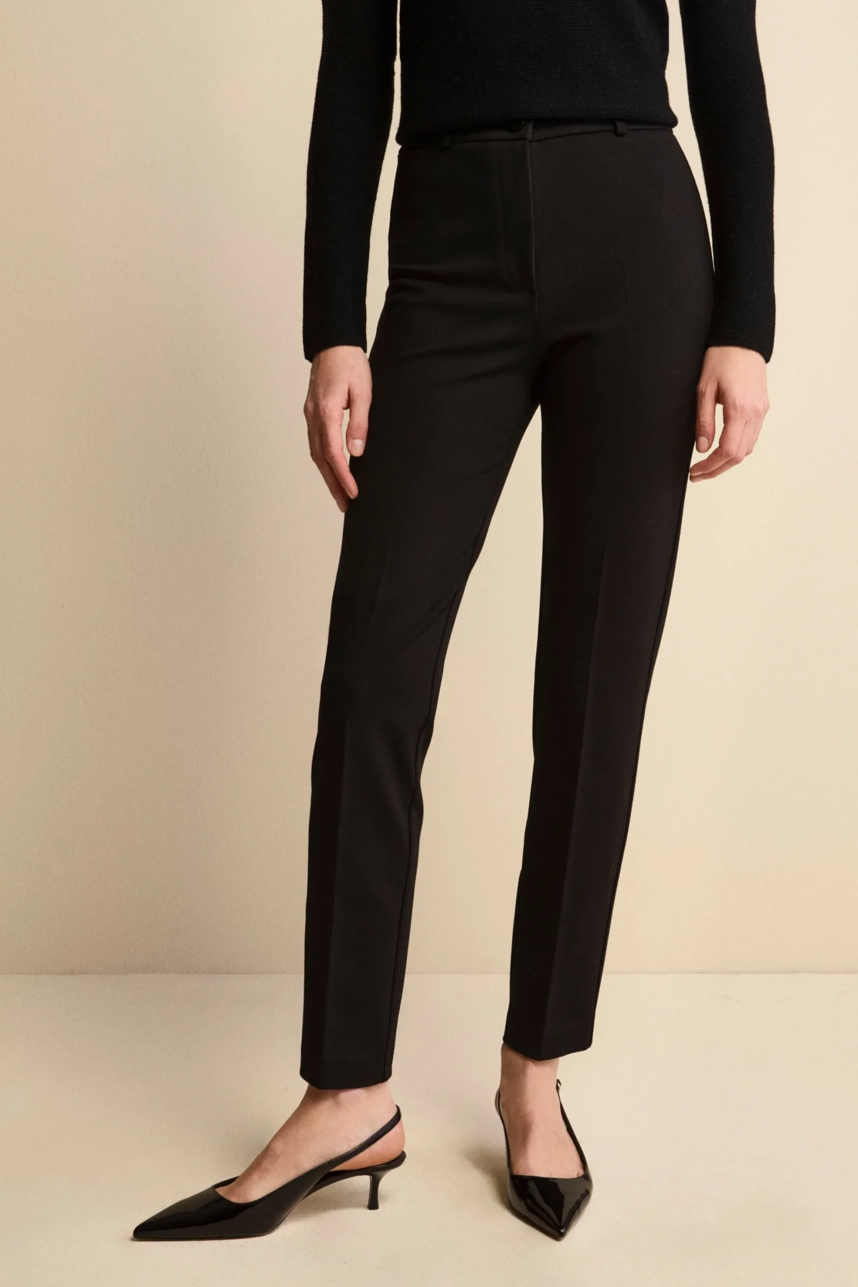 Pantalone a sigaretta - NERO