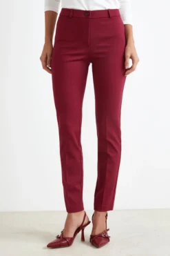 Pantalone a sigaretta - ROSSO