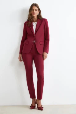 Pantalone a sigaretta - ROSSO