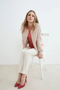 Pantalone bianco in cotone - ECRU