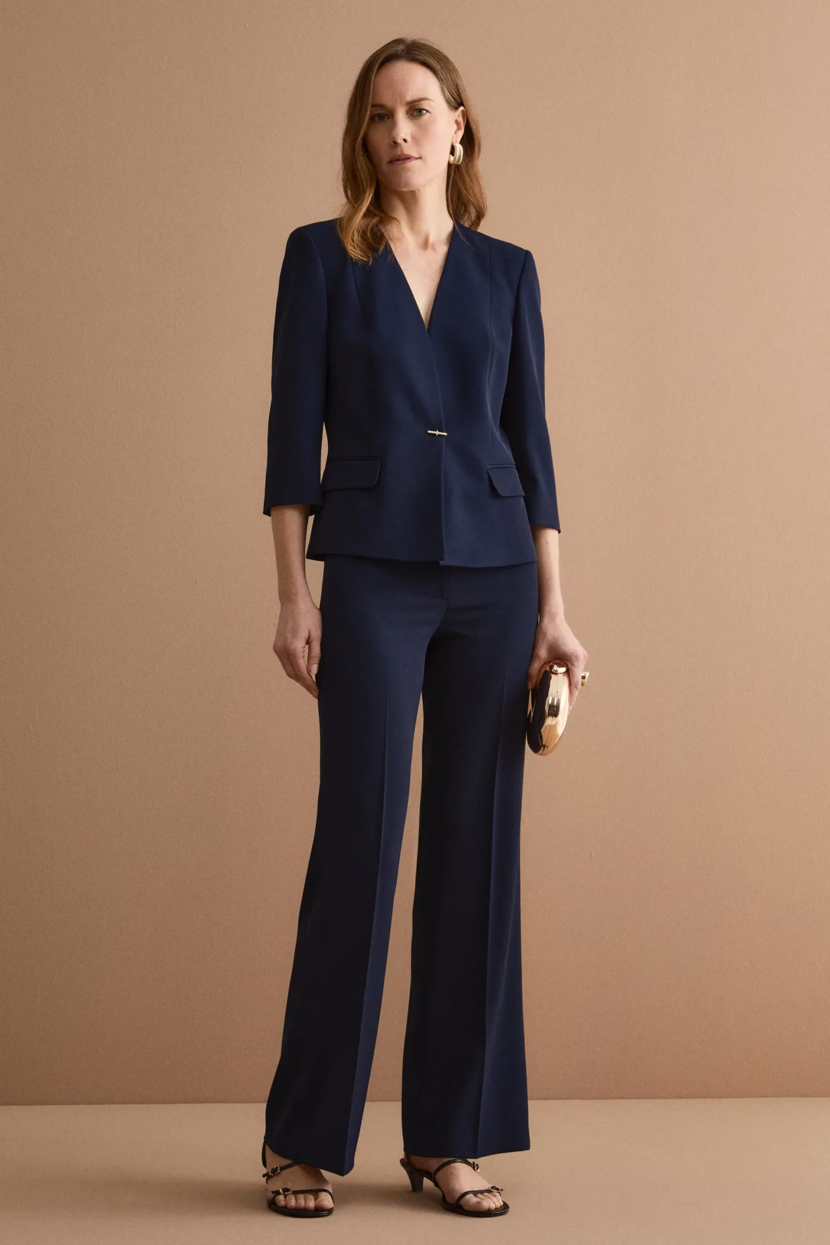Pantalone Cady a Gamba Larga da Cerimonia - BLU