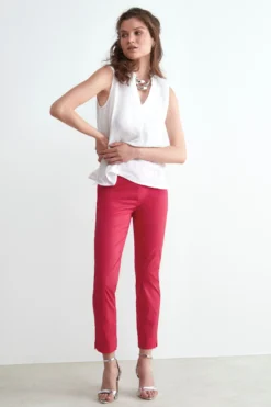 Pantalone capri con elastico - AZALEA