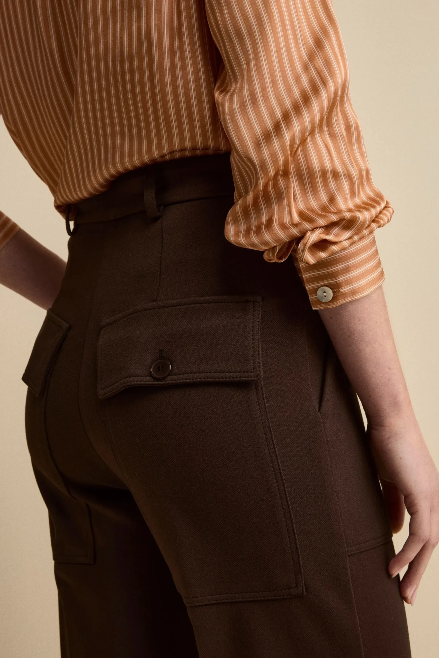 Pantalone Cargo Elegante Straight Fit - T.MORO