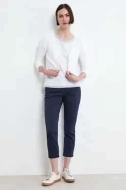 Pantalone Chino Microfantasia - BLU